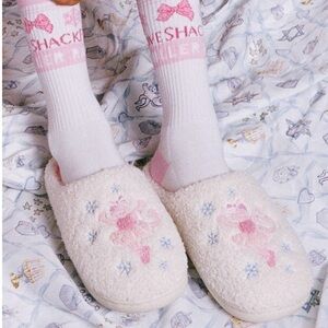 Roller Rabbit x LoveShackFancy Sugarplum Monkey Fuzzy Sleepers GIFT WRAPPED